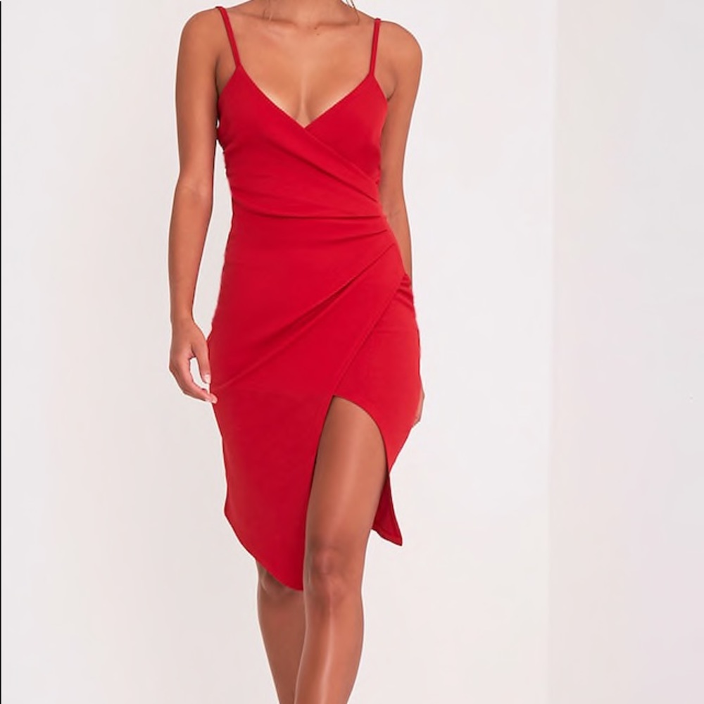 Crepe Midi Bodycon dress